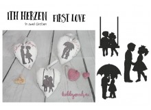 Stickserie - ITH Herzen "First Love"
